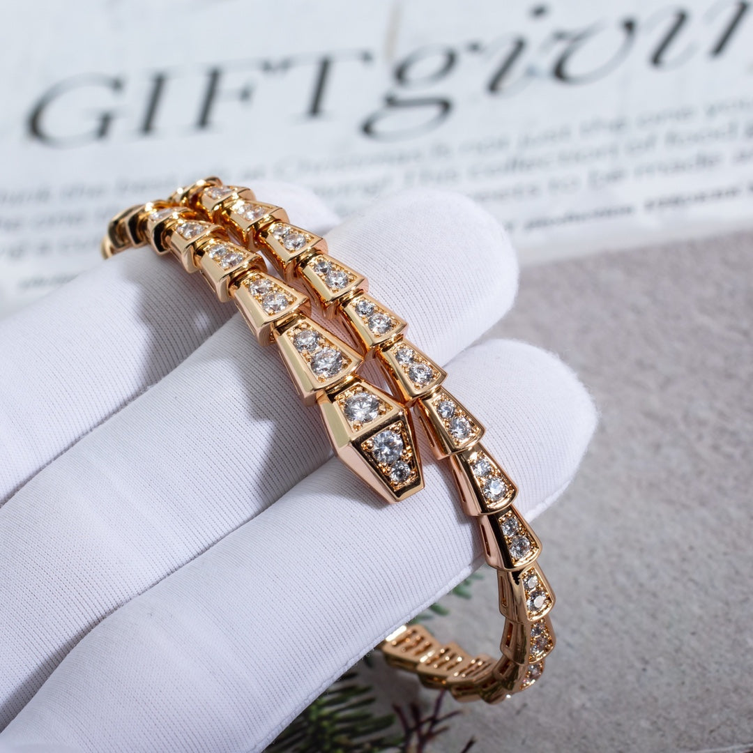 [Lumi Jewels]SERPENTI BRACELET 6.8MM PINK GOLD DIAMOND