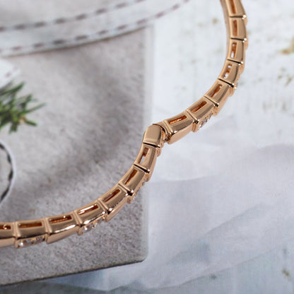 [Lumi Jewels]BRACELET SERPENTI OR ROSE DIAMANT