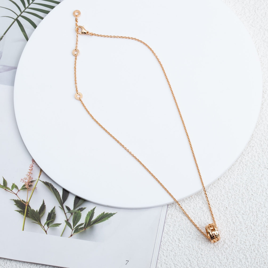 [Lumi Jewels]COLLIER PARENTESI OR ROSE