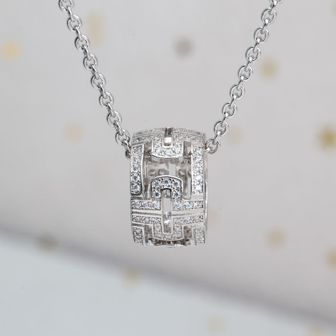 [Lumi Jewels]COLLIER PARENTESI ARGENT DIAMANT