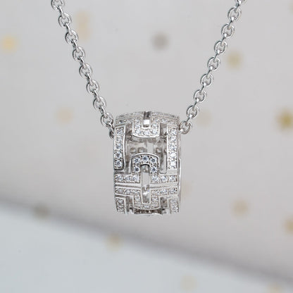 [Lumi Jewels]COLLIER PARENTESI ARGENT DIAMANT
