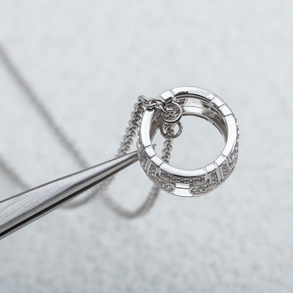 [Lumi Jewels]COLLIER PARENTESI ARGENT DIAMANT