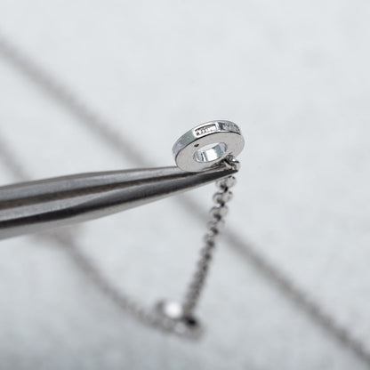 [Lumi Jewels]COLLIER PARENTESI ARGENT DIAMANT