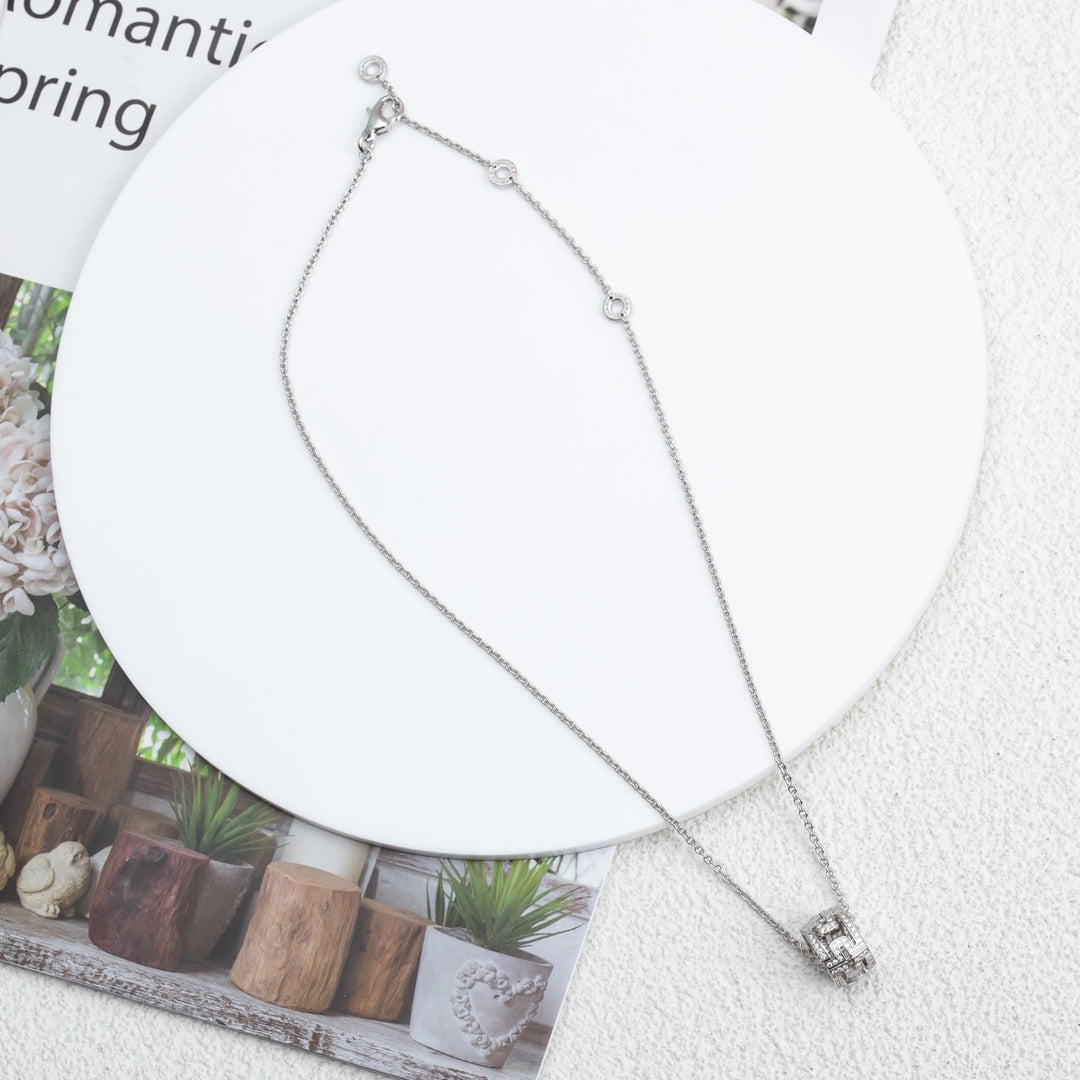 [Lumi Jewels]COLLIER PARENTESI ARGENT DIAMANT