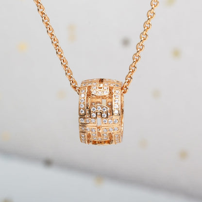 [Lumi Jewels]COLLIER PARENTESI OR ROSE DIAMANT