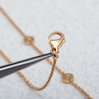 [Lumi Jewels]COLLIER PARENTESI OR ROSE DIAMANT