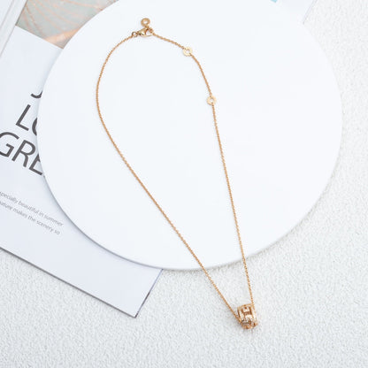 [Lumi Jewels]COLLIER PARENTESI OR ROSE DIAMANT