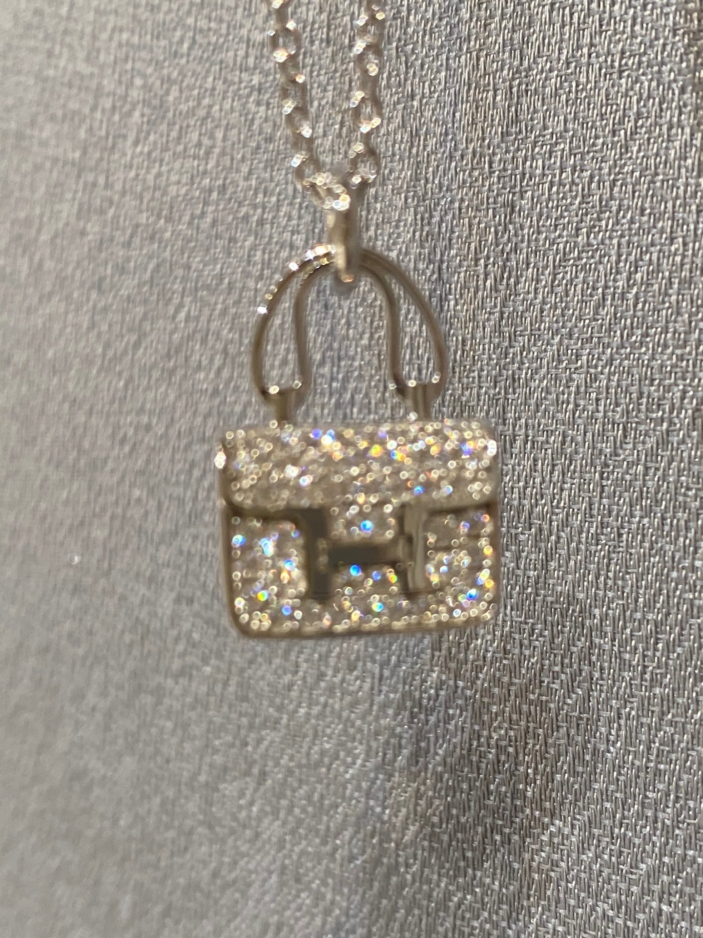 [Lumi Jewels]CONSTANCE PEDANT DIAMOND NECKLACE