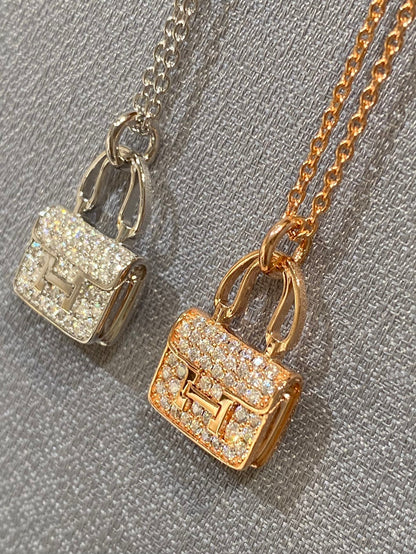 [Lumi Jewels]CONSTANCE PEDANT DIAMOND NECKLACE