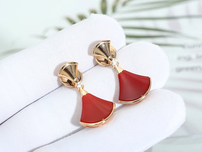 [Lumi Jewels]Boucles d'oreilles DREAM Cornaline OR ROSE