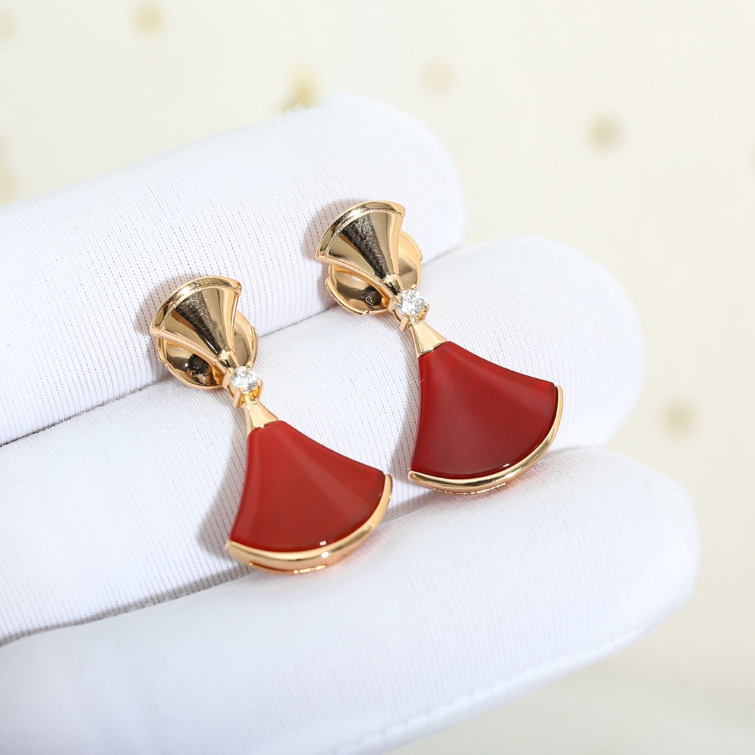[Lumi Jewels]Boucles d'oreilles DREAM Cornaline OR ROSE