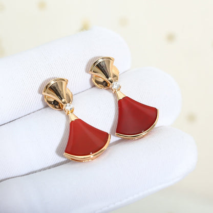 [Lumi Jewels]Boucles d'oreilles DREAM Cornaline OR ROSE