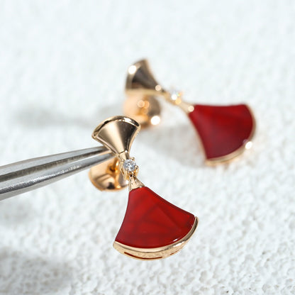 [Lumi Jewels]Boucles d'oreilles DREAM Cornaline OR ROSE