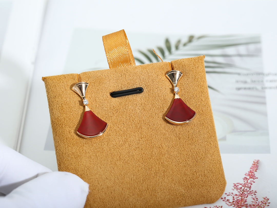 [Lumi Jewels]Boucles d'oreilles DREAM Cornaline OR ROSE