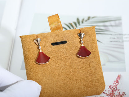 [Lumi Jewels]Boucles d'oreilles DREAM Cornaline OR ROSE