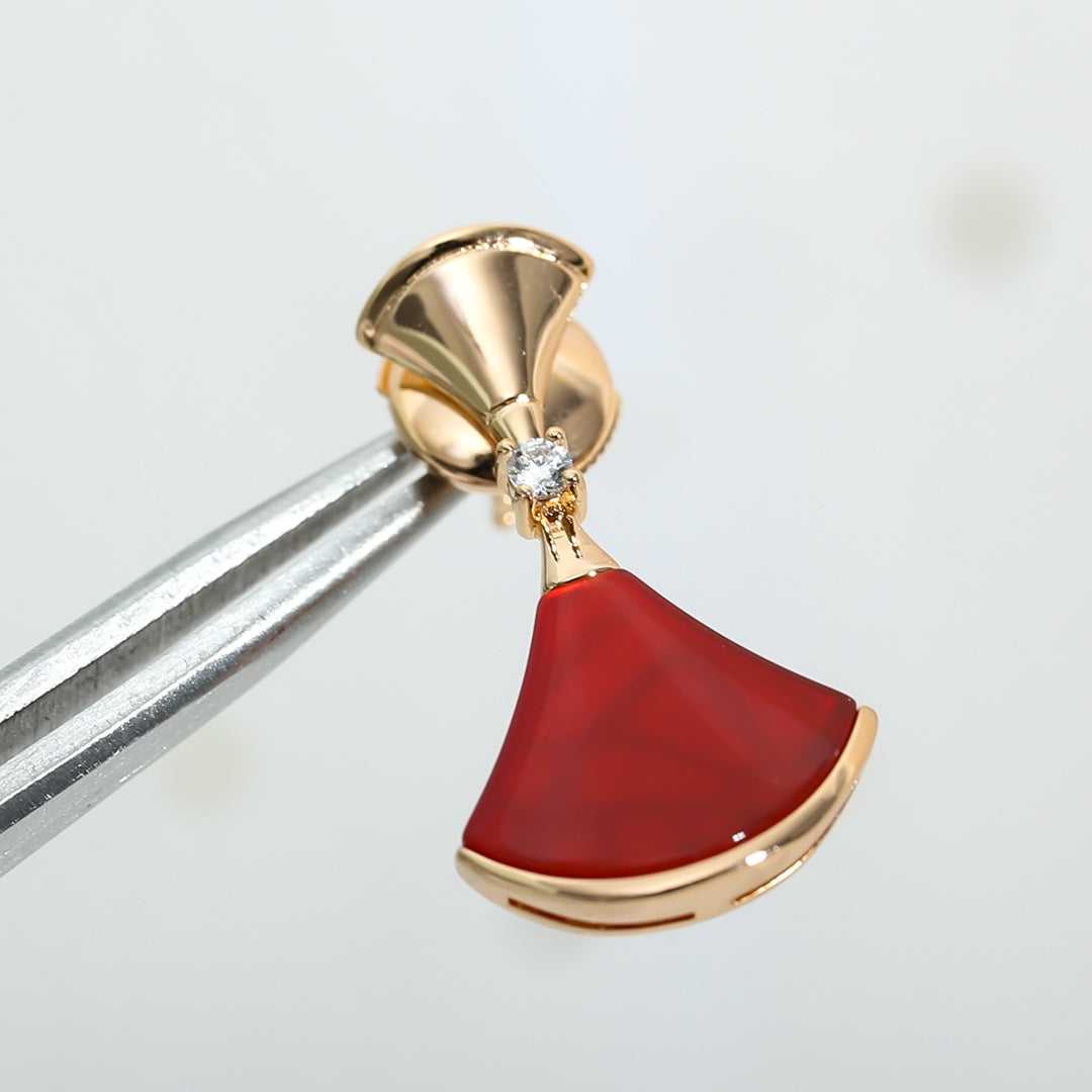 [Lumi Jewels]Boucles d'oreilles DREAM Cornaline OR ROSE
