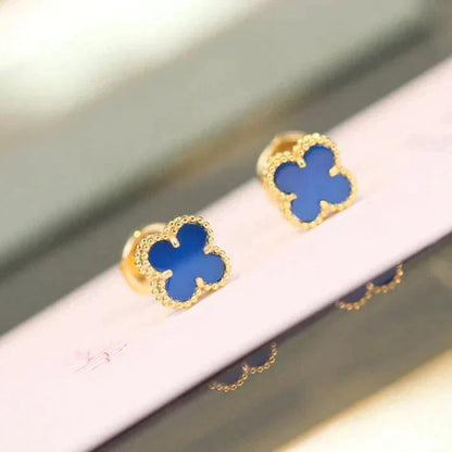 [Lumi Jewels]CLOVER MINI 9.5MM TURQUOISE EARRINGS