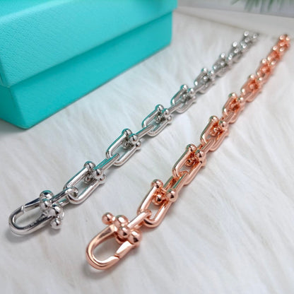 [Lumi Jewelry]HARDWEAR BRACELET PINK GOLD AND SILVER
