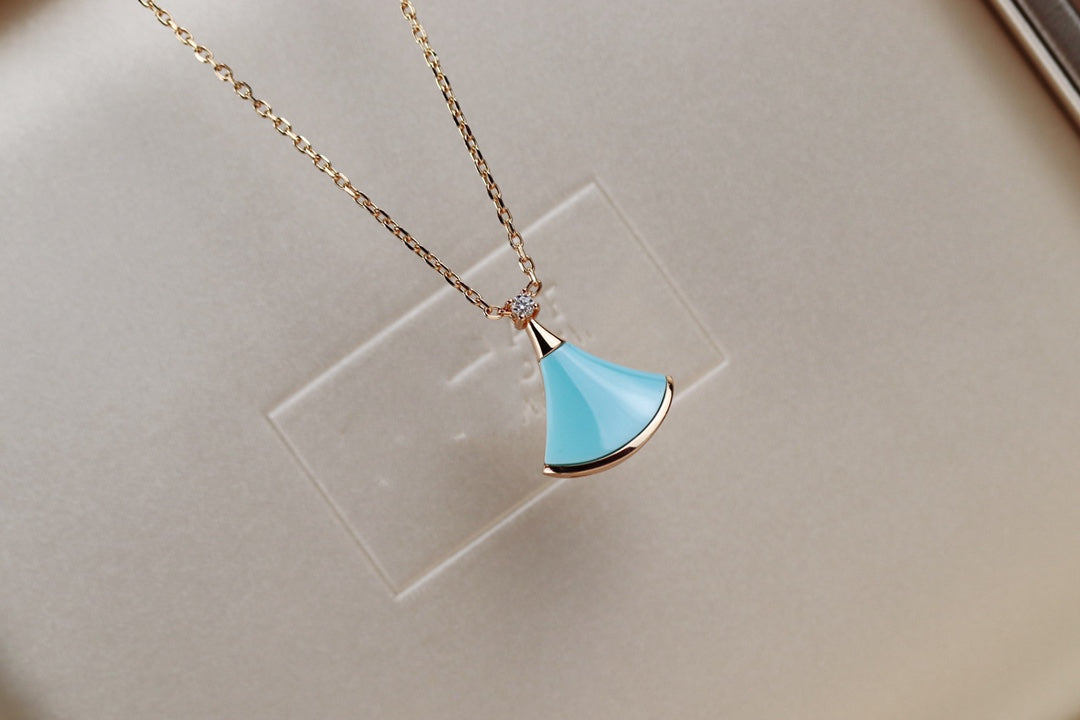 [Lumi Jewels]DREAM NECKLACE TURQUOISE PINK GOLD