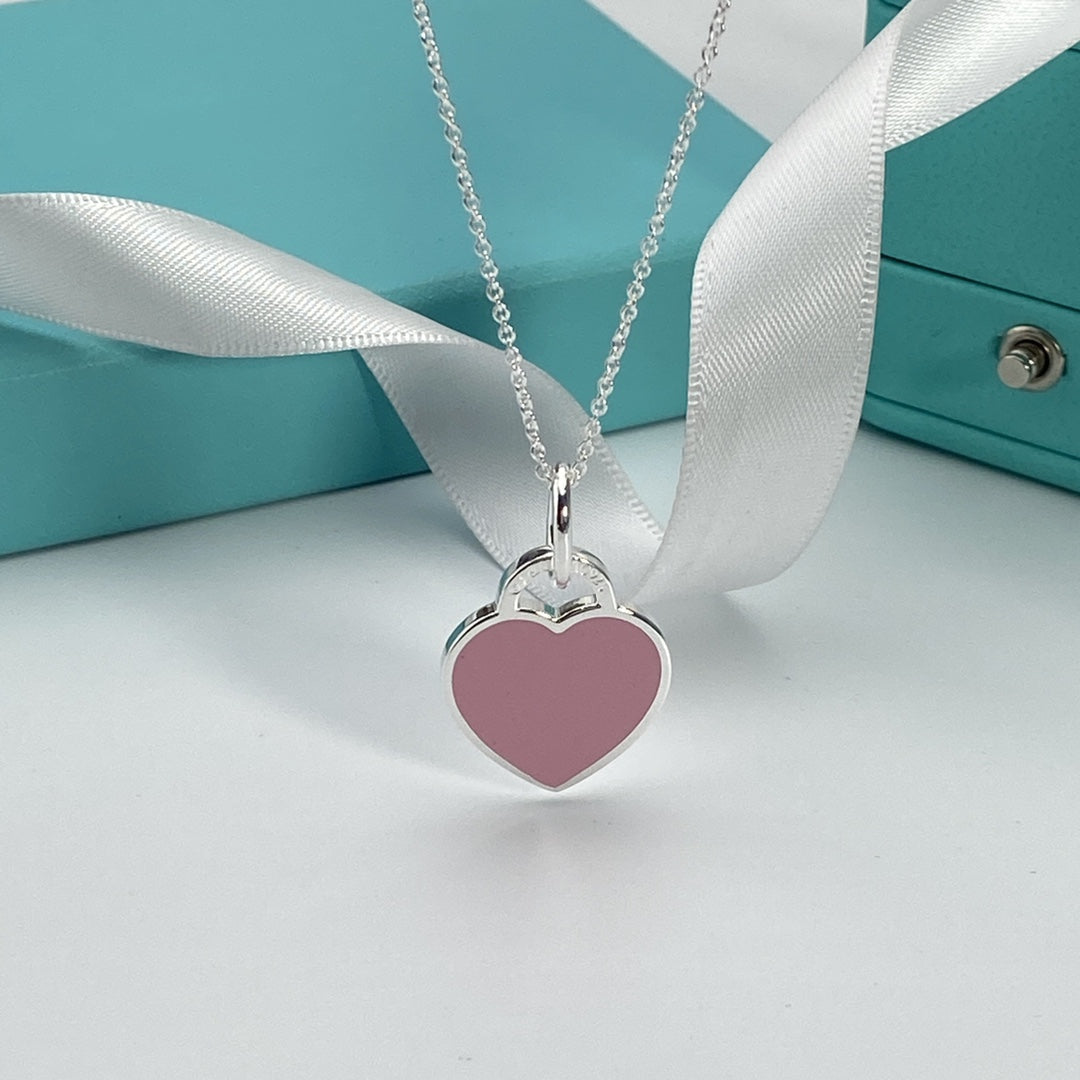 [Lumi Jewelry]HEART PEDANT SILVER NECKLACE