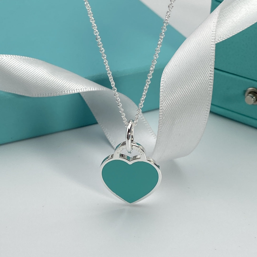 [Lumi Jewelry]HEART PEDANT SILVER NECKLACE
