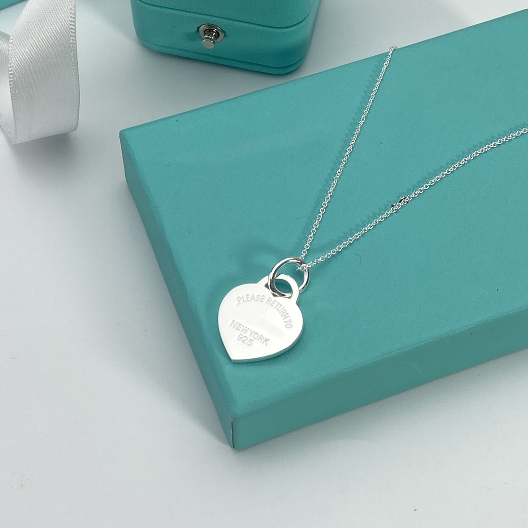 [Lumi Jewelry]HEART PEDANT SILVER NECKLACE