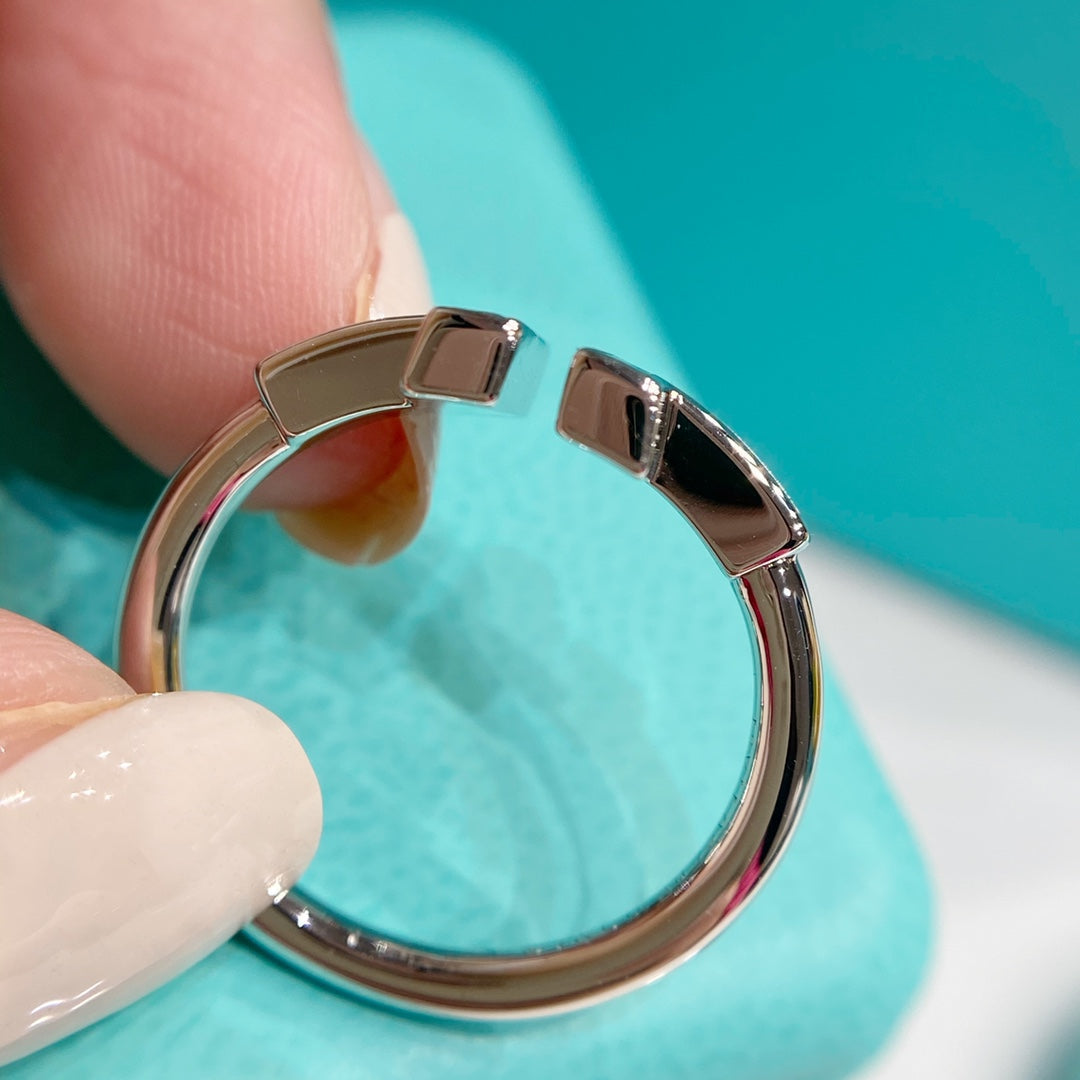 [Lumi Jewelry] WIRE TURQUOISE DIAMOND RING SILVER