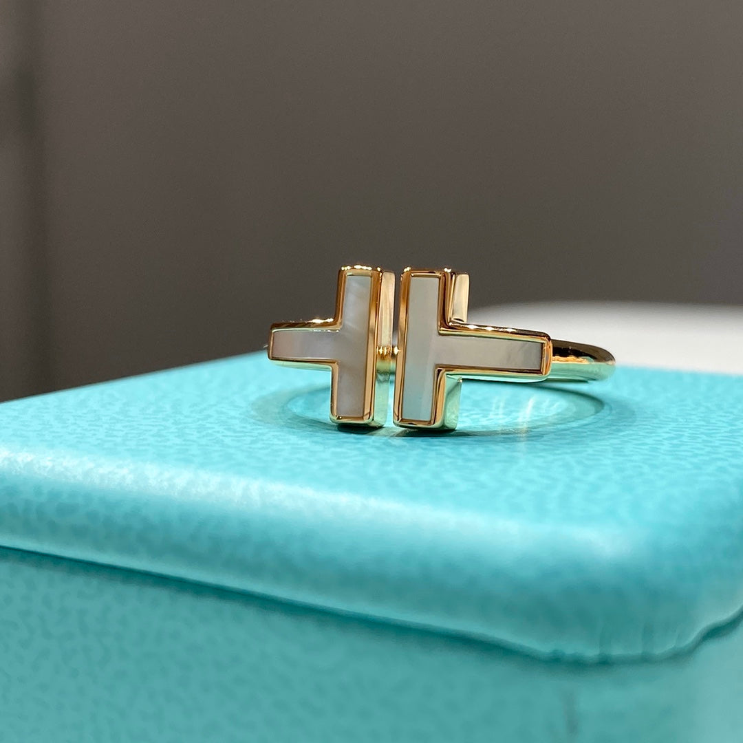 [Lumi Jewelry] WIRE MOP RING PINK GOLD