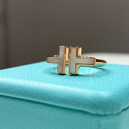 [Lumi Jewelry] WIRE MOP RING PINK GOLD