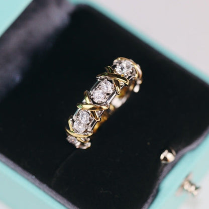 [Lumi Jewelry]SIXTEEN STONE RING GOLD