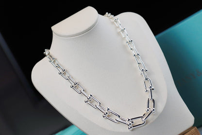 [Lumi Jewelry]HARDWEAR LINK SILVER NECKLACE