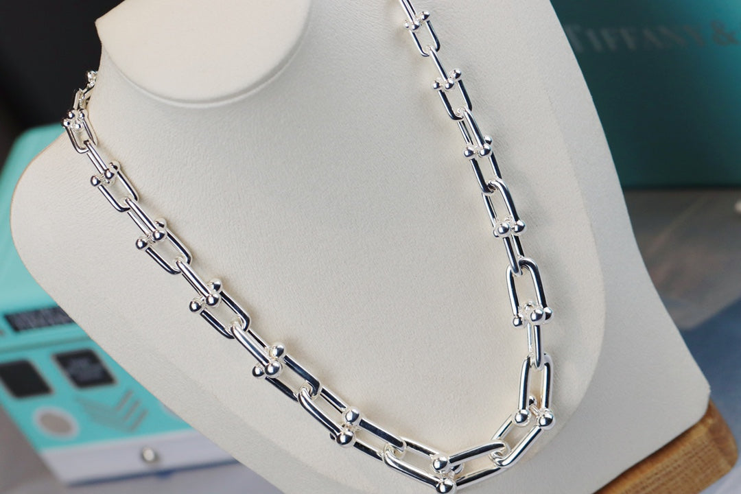 [Lumi Jewelry]HARDWEAR LINK SILVER NECKLACE
