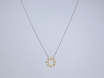 [Lumi Jewelry]SIXTEEN STONE NECKLACE GOLD