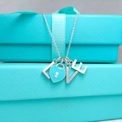 [Lumi Jewelry]LOVE TEXT PEDANT NECKLACE