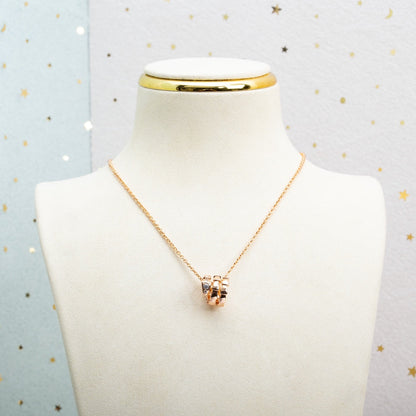 [Lumi Jewels]COLLIER SERPENTI OR ROSE DIAMANT
