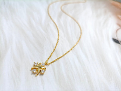 [Lumi Jewelry]PINWHEEL NECKLACE DIAMOND