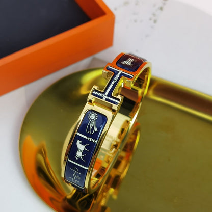 [Lumi Jewels]BRACELET BLEU FONCÉ À COUVERTURES H