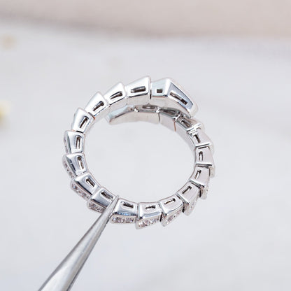 [Lumi Jewels]SERPENTI RING SILVER DIAMOND PAVED 4MM