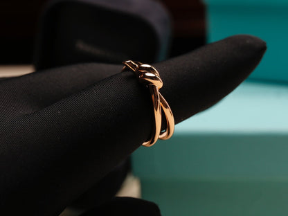 [Lumi Jewelry]KNOT RING PINK GOLD
