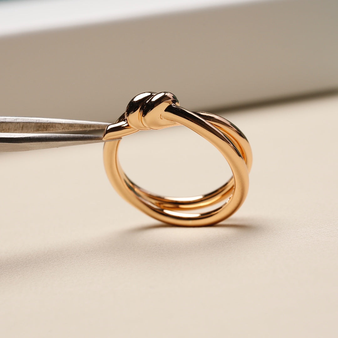 [Lumi Jewelry]KNOT RING PINK GOLD