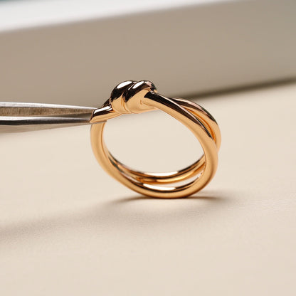 [Lumi Jewelry]KNOT RING PINK GOLD