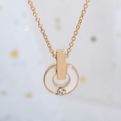 [Lumi Jewels]COLLIER GARI OR ROSE N.D.M.P