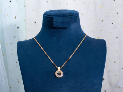 [Lumi Jewels]COLLIER GARI OR ROSE DIAMANT