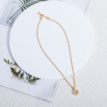 [Lumi Jewels]COLLIER GARI OR ROSE DIAMANT