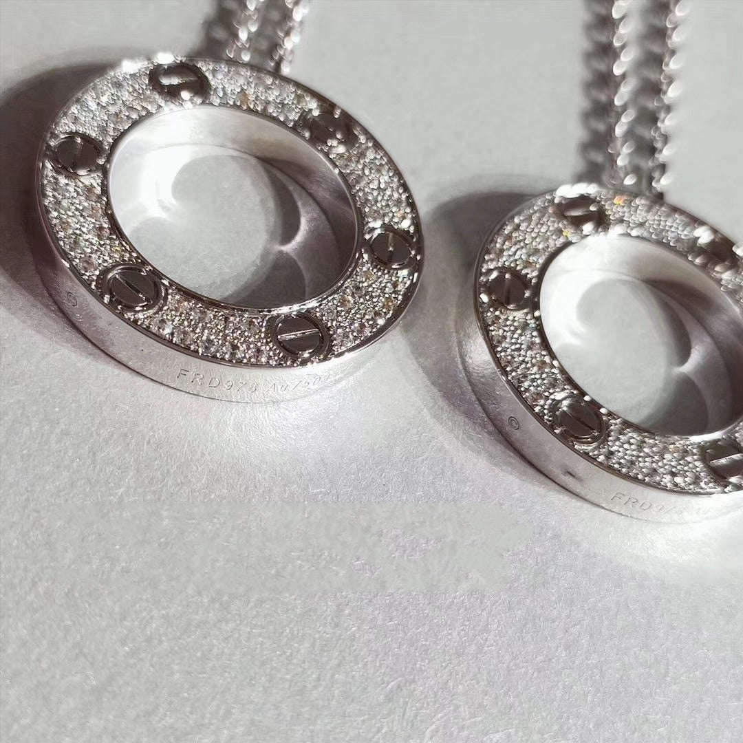 [Lumi Jewels]COLLIER AMOUR RÉGLABLE ARGENT