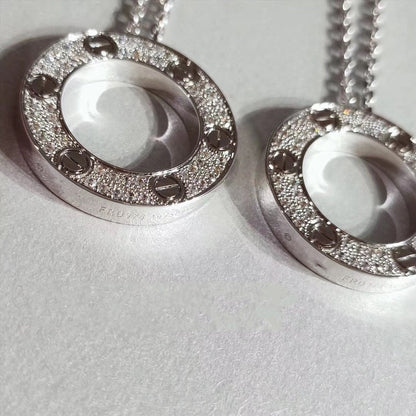[Lumi Jewels]COLLIER AMOUR RÉGLABLE ARGENT
