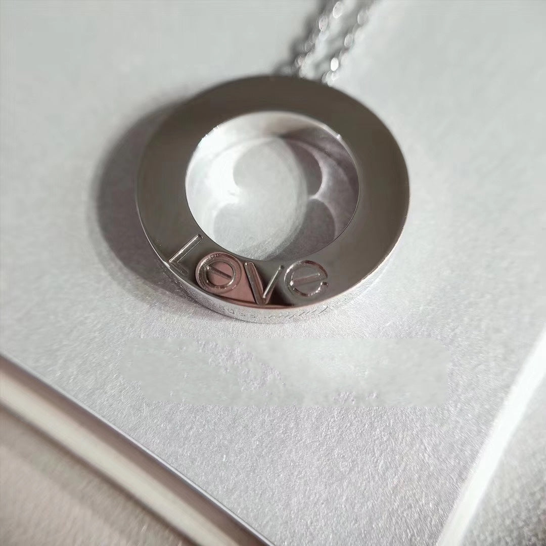[Lumi Jewels]COLLIER AMOUR RÉGLABLE ARGENT