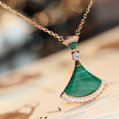 [Lumi Jewels]DREAM NECKLACE MALACHITE DIAMOND