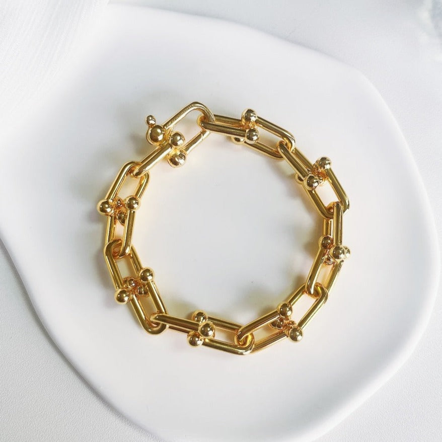 [Lumi Jewelry]HARDWEAR GOLD BRACELET