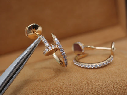 [Lumi Jewels]JUSTE EARRINGS 12.75MM PINK GOLD DIAMOND